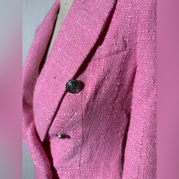 Zara Pink Textured Blazer - Picture 5 of 8